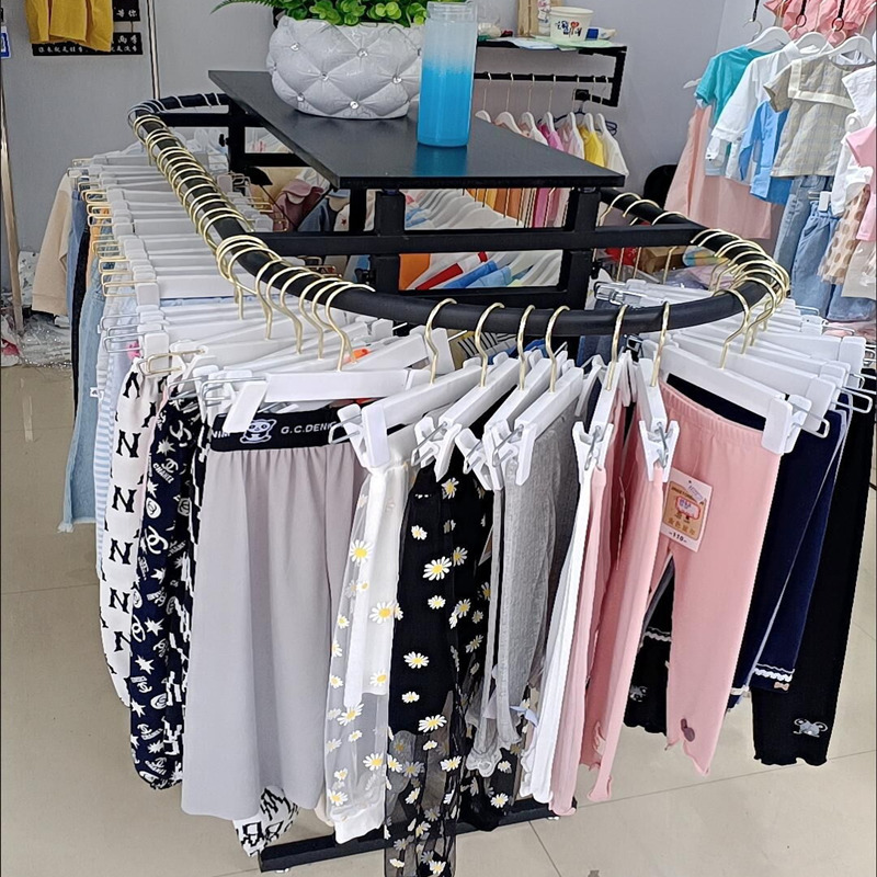 Iron Clothing Store Oval Shelf - Furniture And Hardware Store ulasan dan harga
