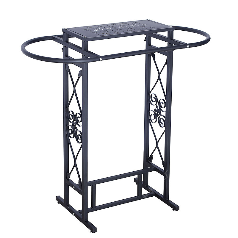 Iron Clothing Store Oval Shelf - Furniture And Hardware Store ulasan dan harga