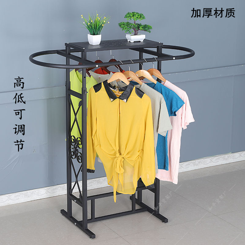 Iron Clothing Store Oval Shelf - Furniture And Hardware Store ulasan dan harga
