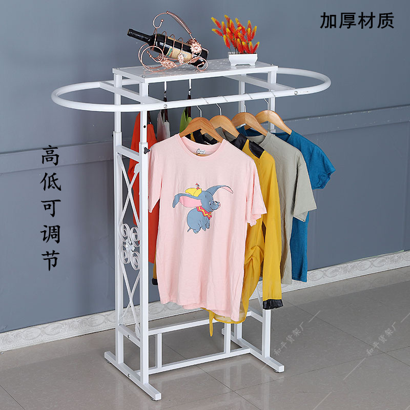 Iron Clothing Store Oval Shelf - Furniture And Hardware Store ulasan dan harga