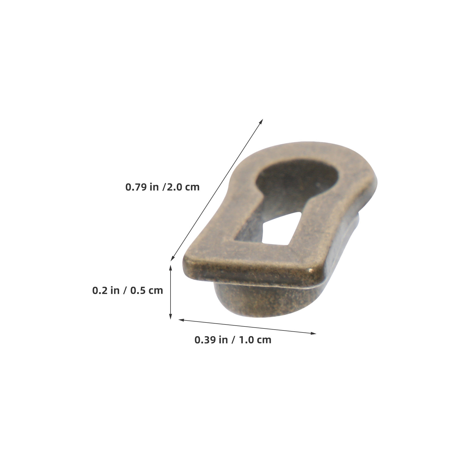 12Pcs Oval Zinc Alloy Keyhole  - Furniture Hardware Supplies ulasan dan harga
