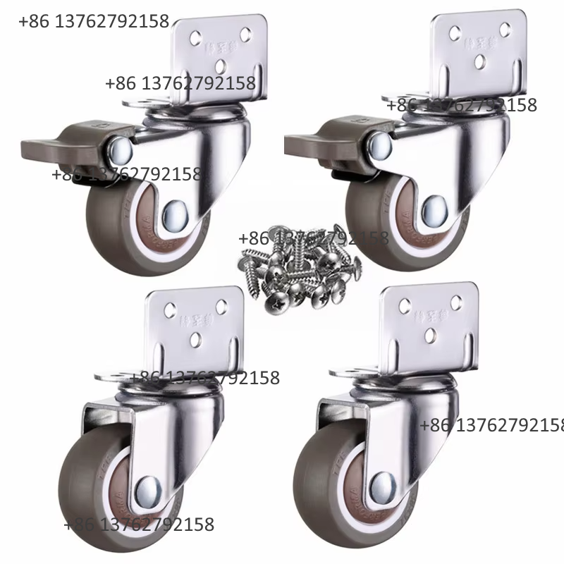 4Pcs Soft Rubber Quiet Swivel  - Furniture Hardware ulasan dan harga