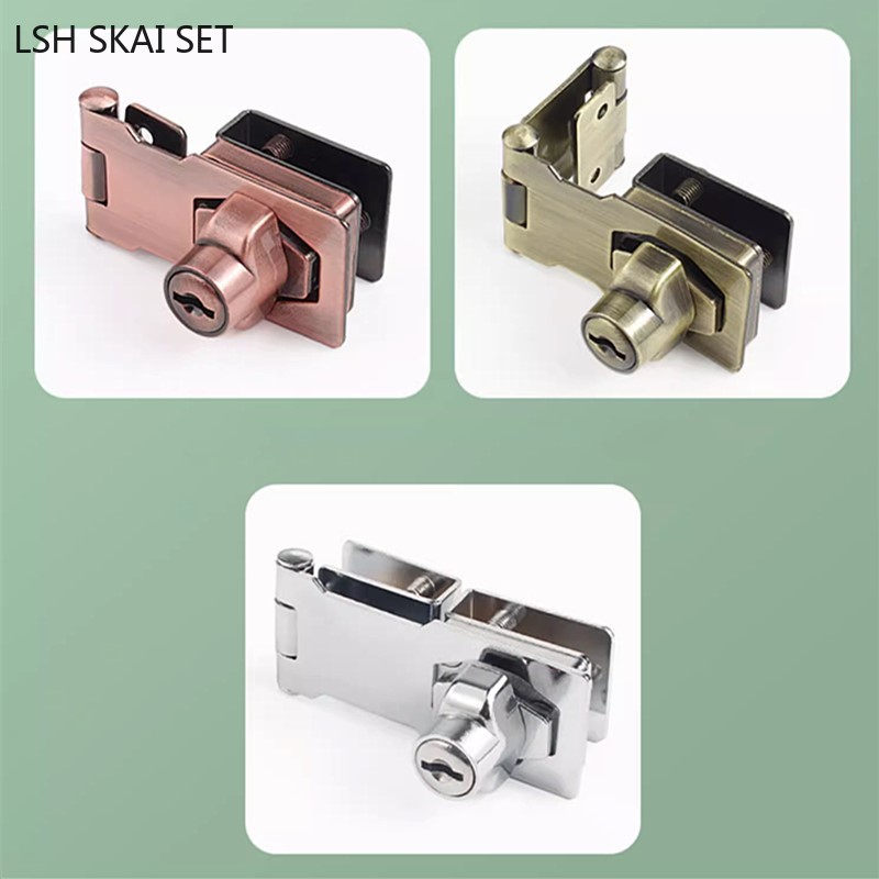 No-punch Glass Door Lock Store - Furniture And Hardware Store ulasan dan harga