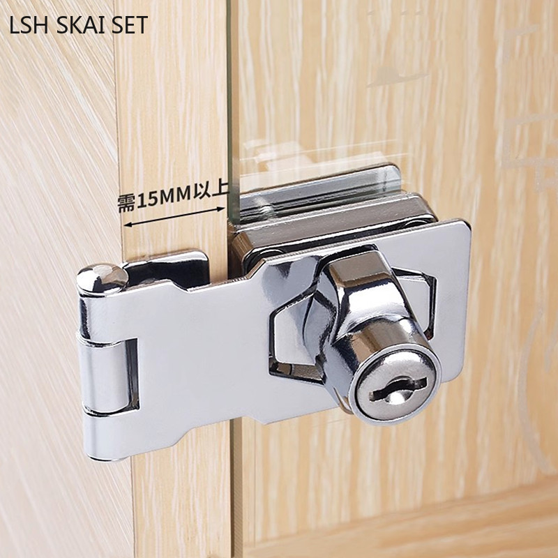 No-punch Glass Door Lock Store - Furniture And Hardware Store ulasan dan harga