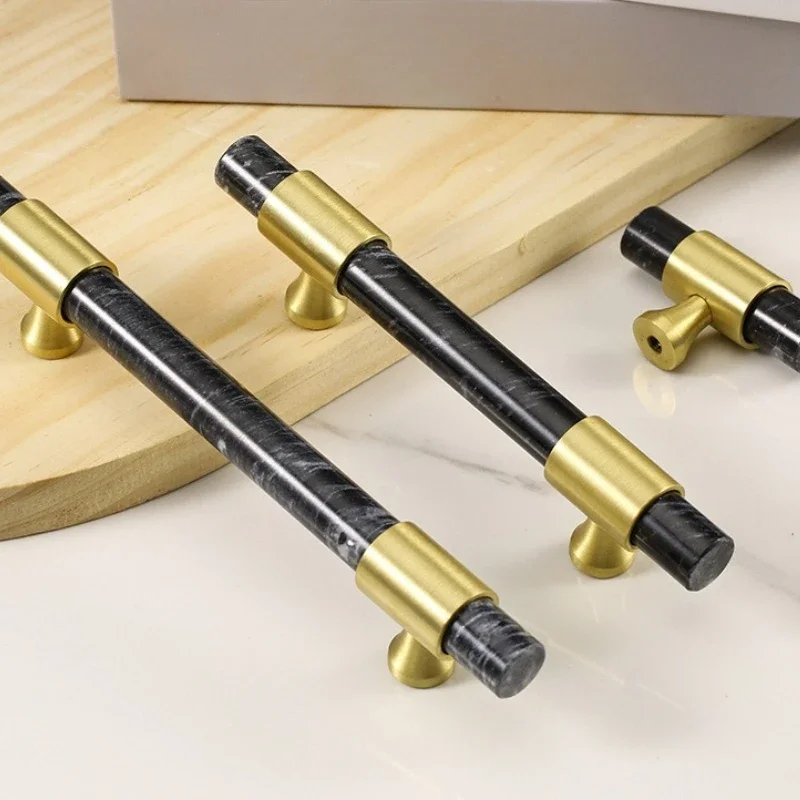 1Pcs Marble Brass Handle Nordi - Furniture And Hardware Supplies ulasan dan harga