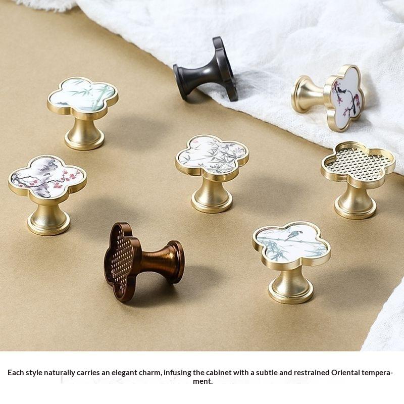 Cabinet Knobs Chinese Painting - Furniture And Hardware Supplies ulasan dan harga