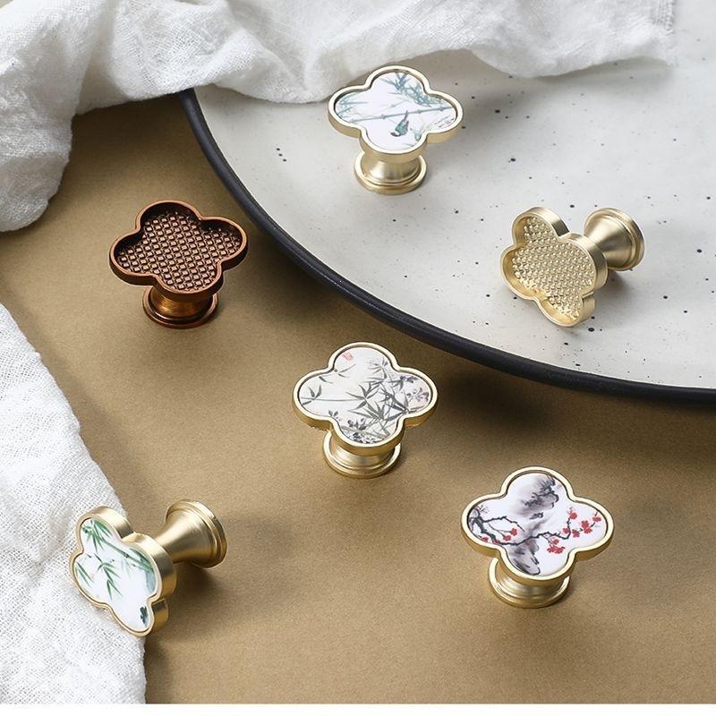 Cabinet Knobs Chinese Painting - Furniture And Hardware Supplies ulasan dan harga