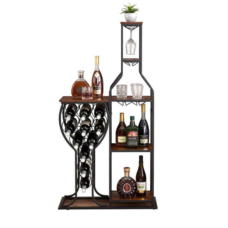 Z@*European-style Iron Wine Ra - Z. A. Furniture ulasan dan harga