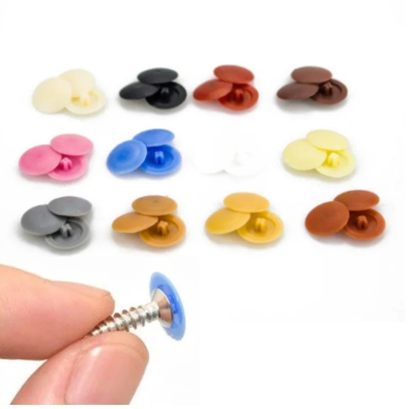 100 Pcs/bag Plastic Nuts Bolts - Furniture Hardware Covers ulasan dan harga