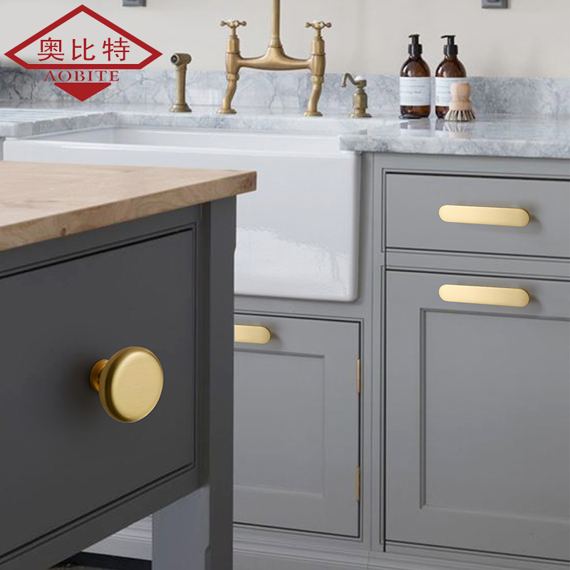 AOB Gold Kitchen Cabinet Stora - Furniture Hardware Items ulasan dan harga