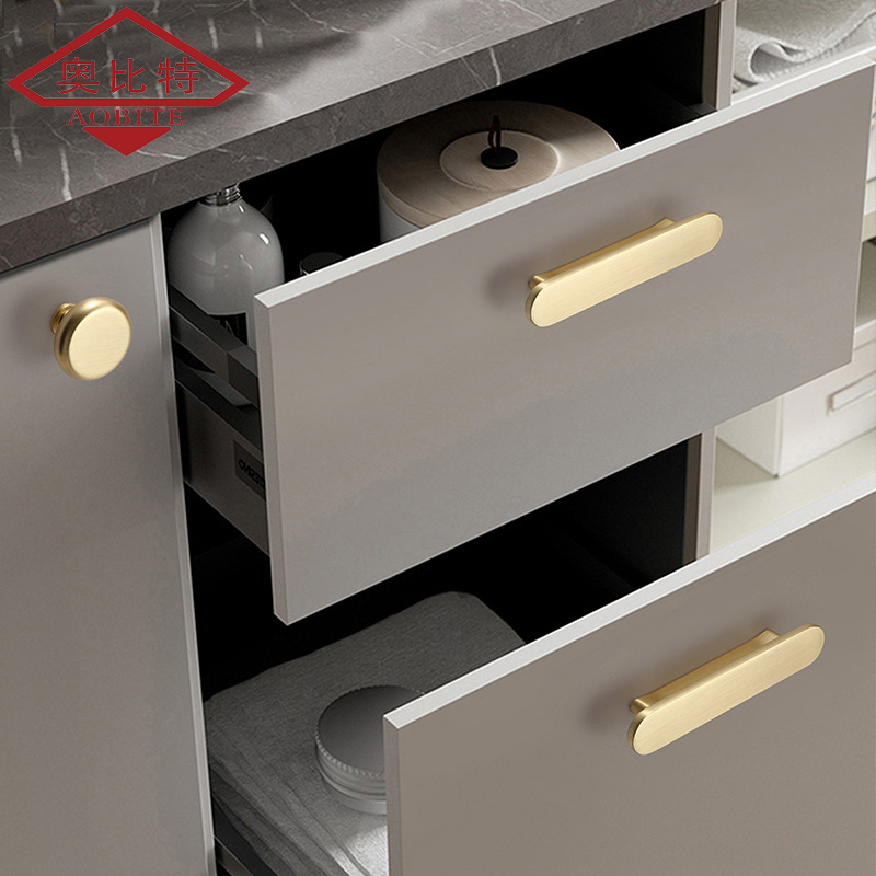 AOB Gold Kitchen Cabinet Stora - Furniture Hardware Items ulasan dan harga
