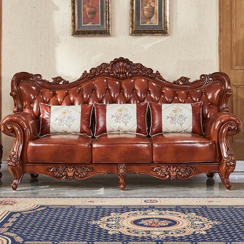 z French Style Sofa Luxury Lea - Z. A. Furniture ulasan dan harga