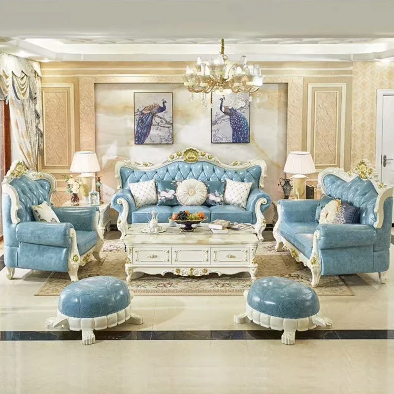 z French Style Sofa Luxury Lea - Z. A. Furniture ulasan dan harga