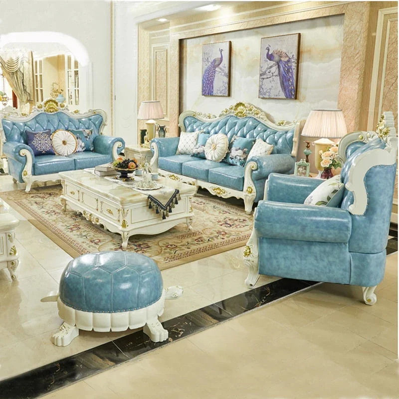 z French Style Sofa Luxury Lea - Z. A. Furniture ulasan dan harga