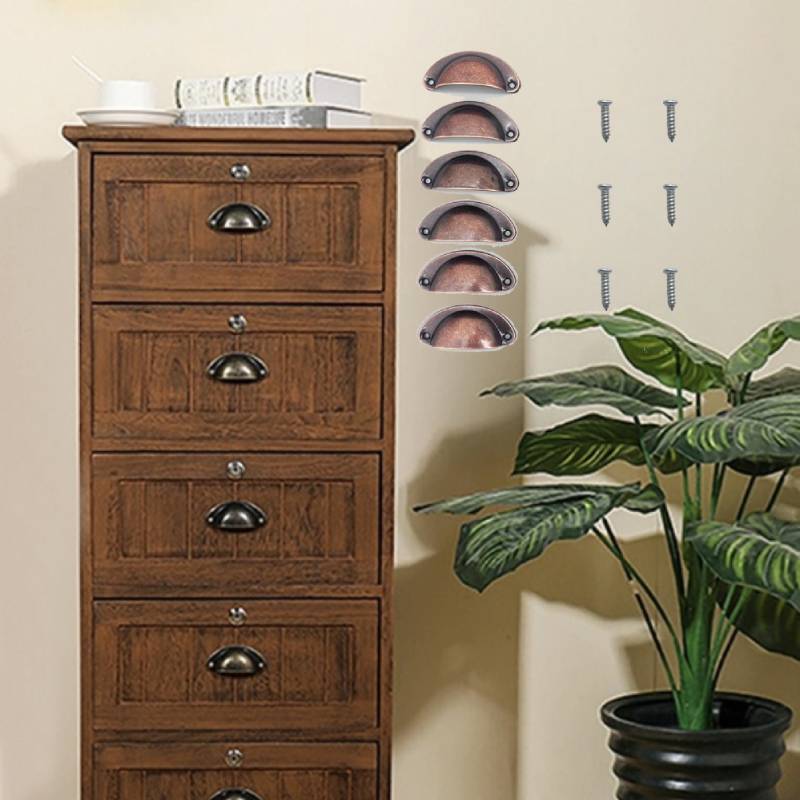 6 metal handles, arched-design - Furniture Hardware Items ulasan dan harga