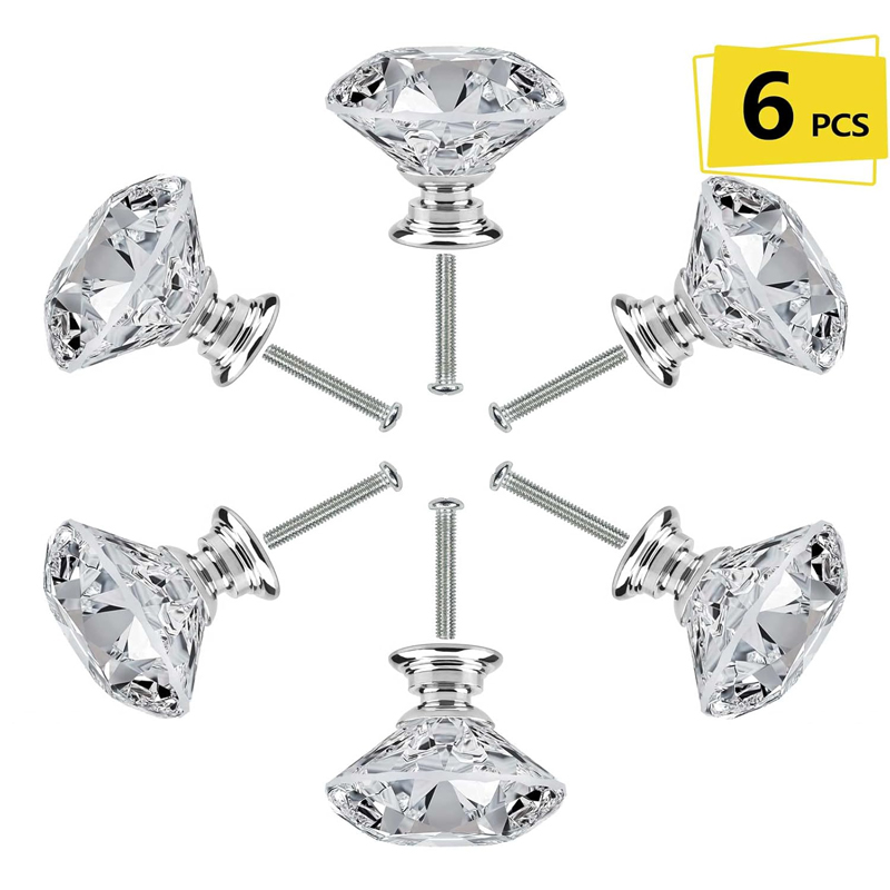 6Pcs Cabinet Knob with Screws  - Furniture Hardware Supplies ulasan dan harga